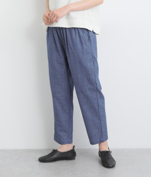 ライトデニム テーパードパンツ(ブルー-ONESIZE)