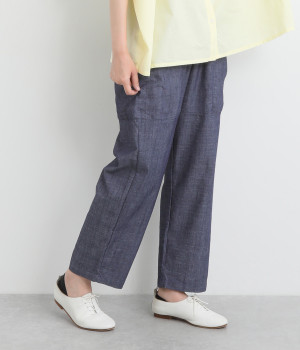 ライトデニム ガーデンパンツ(ネイビー-ONESIZE)