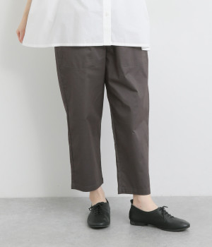 ストレッチツイル フロントポケットパンツ(チャコール-ONESIZE)
