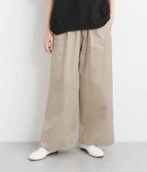 ストレッチツイル フィッシャーマンパンツ(ベージュ-ONESIZE)