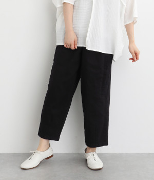 ストレッチツイル サイドタックパンツ(ブラック-ONESIZE)