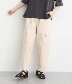 ストレッチツイル ワーク風パンツ(ナチュラル-ONESIZE)