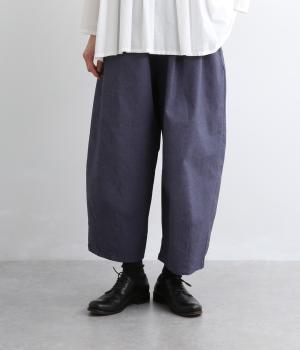 ワイドコクーンパンツ(ネイビー-F)