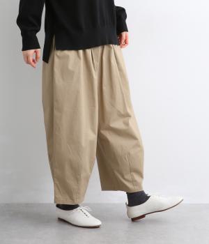 ワイドコクーンパンツ(ベージュ-F)