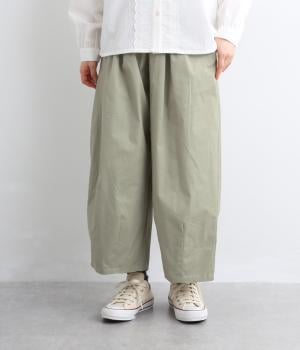 ワイドコクーンパンツ(セージ-F)