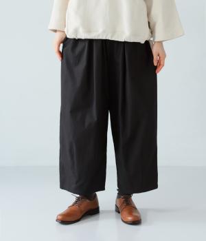 ワイドコクーンパンツ(ブラック-F)