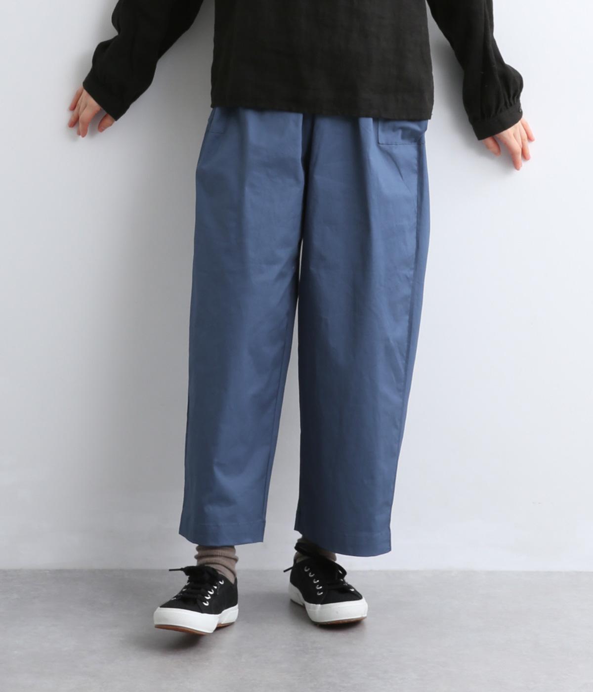 サイドポケットワイドパンツ(ブルーグレー-F)