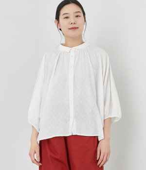 コットンドビー ドルマンシャツ(オフホワイト-ONESIZE)