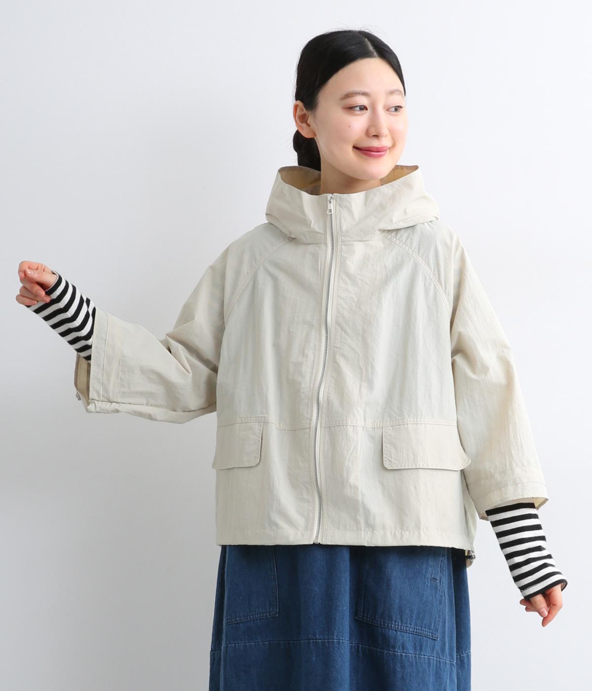 ショート丈パーカー(サンド-F)