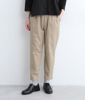 ストレッチツイルテーパードパンツ(ベージュ-ONESIZE)