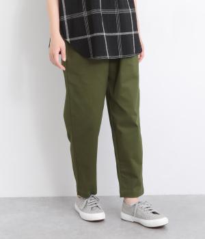 ストレッチツイルテーパードパンツ(カーキ-ONESIZE)