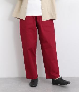 ストレッチツイルベイカーパンツ(レッド-ONESIZE)