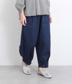 ストレッチツイルアンクルカフスパンツ(ネイビー-ONESIZE)