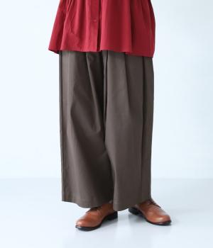 ストレッチツイルイージータックパンツ(チャコール-F)