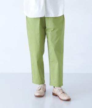 ストレッチツイルテーパードパンツ(グリーン-F)