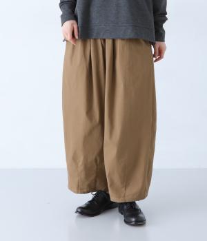 ストレッチツイルコクーンパンツ(キャメル-F)