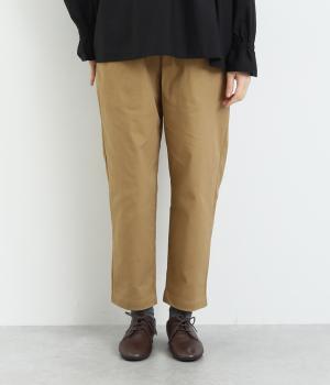 ストレッチツイルテーパードパンツ2(ベージュ-F)