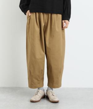 ストレッチツイルエッグパンツ(ベージュ-F)