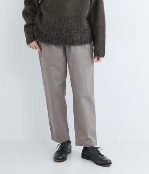 コットンコール天テーパードパンツ(グレージュ-F)