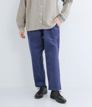 コットンコール天テーパードパンツ(ネイビー-F)