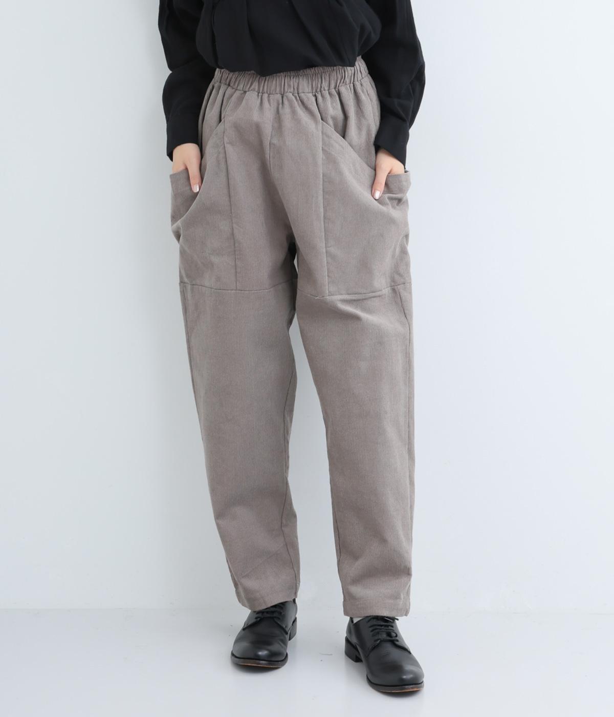 コットンコールガーデンパンツ(グレージュ-F)