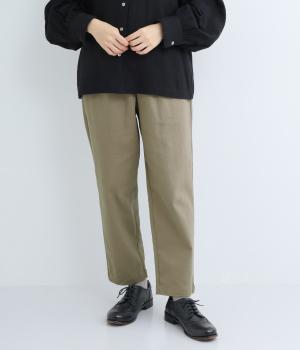 ストレッチツイルテーパードパンツ(ベージュ-F)