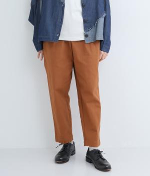 ストレッチツイルテーパードパンツ(テラコッタ-F)