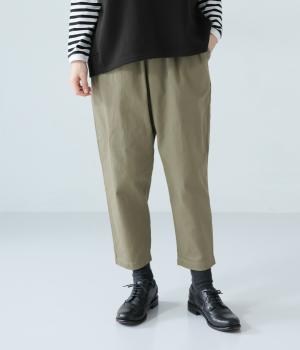 ストレッチツイルライトコクーンパンツ(グレージュ-F)