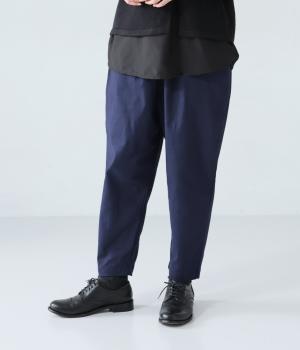 ストレッチツイルライトコクーンパンツ(ネイビー-F)