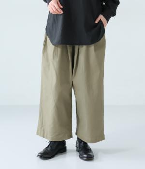 ストレッチツイルイージータックパンツ(グレージュ-F)