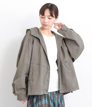 ショートパーカー(グレー-ONESIZE)