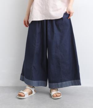 スーパーワイドデニムパンツ(ネイビー-F)