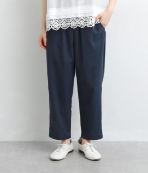 リネン混　テーパードパンツ(ダークネイビー-F)