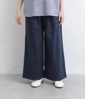 リネン混　フィッシャーマンパンツ(ダークネイビー-F)