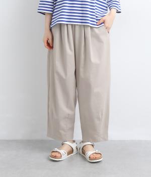 リネン混　エッグパンツ(ベージュ-F)