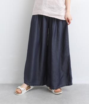 ウエストタックデニムパンツ(ネイビー-F)