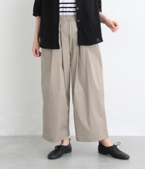 ストレッチツイルイージータックパンツ(ベージュ-F)
