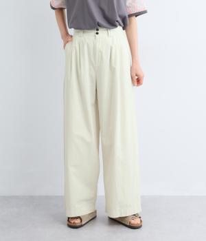 コットンストレートパンツ