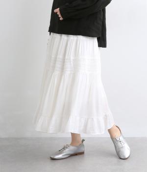 レーススカート(オフホワイト-F)