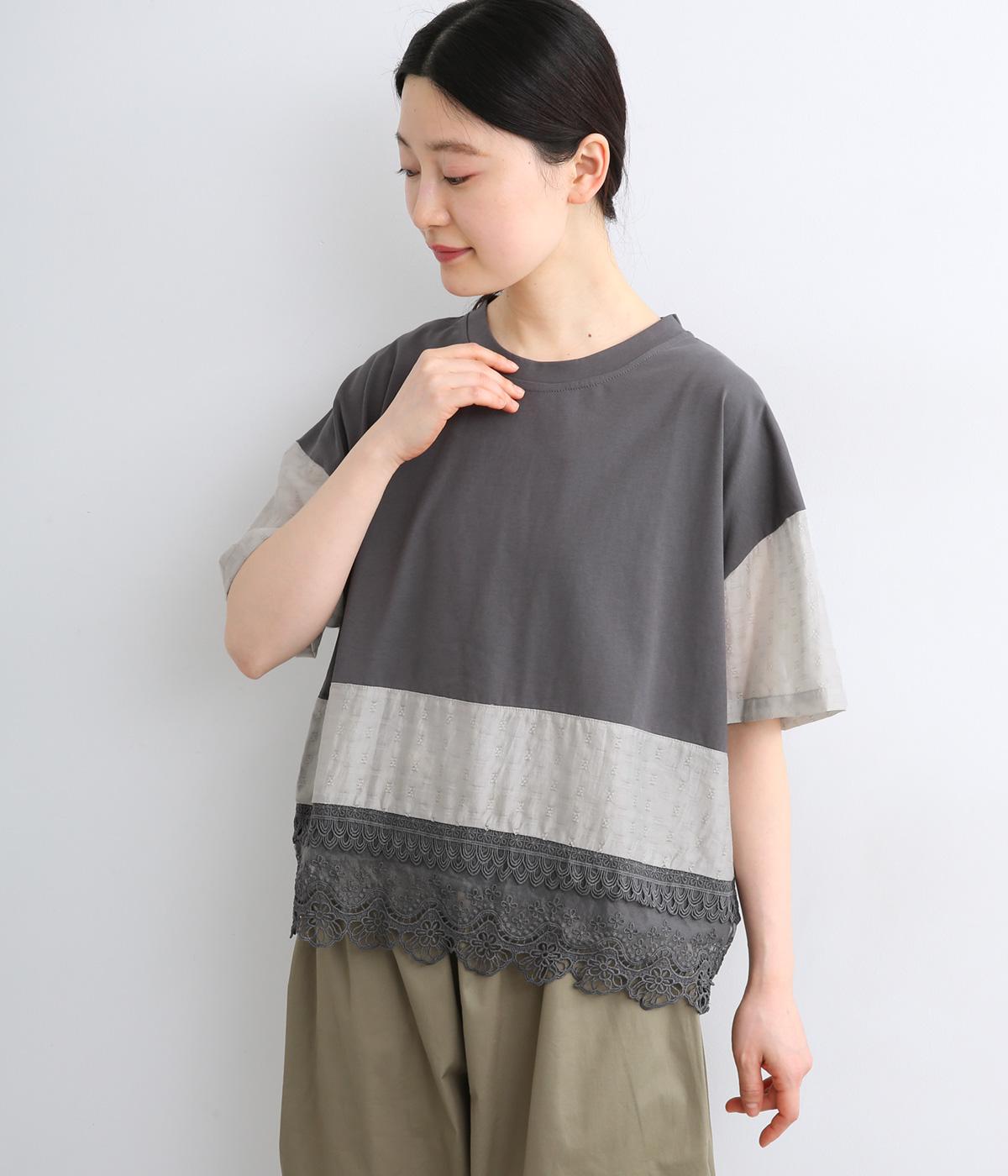 レース切替プルオーバー(グレー-F)