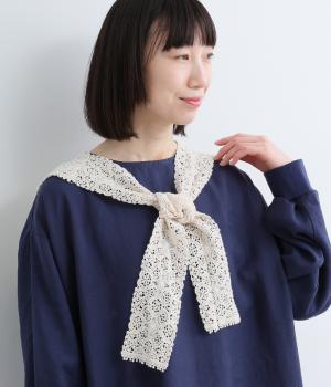 レースつけ襟(ナチュラル-F)