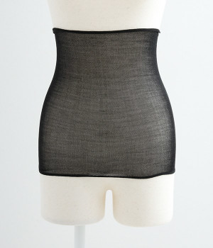 シルクの腹巻(ブラック-ONESIZE)