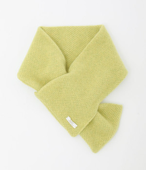 かのこ編み襟巻(ライトグリーン-ONESIZE)