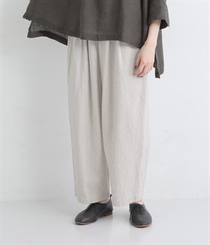 コットンリネンジャカードバルーンパンツ(ライトグレー-ONESIZE)