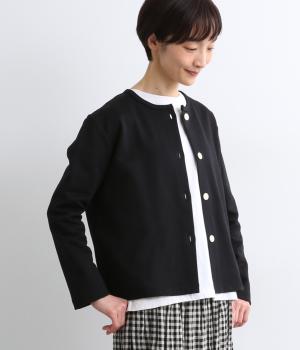 スーピマコットン度詰め裏毛カーディガン(クロ-F)