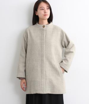 ウールスタンドカラーコート