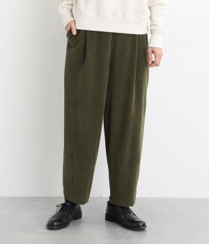 荒炊きコール天テーパードパンツ(グリーン-F)