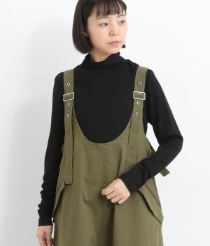 ウォッシャブルウールハイネックプルオーバー(ブラック-F)