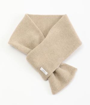 ウールかのこ編み襟巻(ベージュ-F)