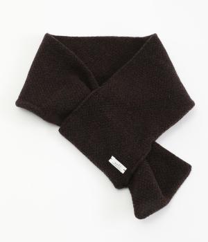 ウールかのこ編み襟巻(コゲチャ-F)